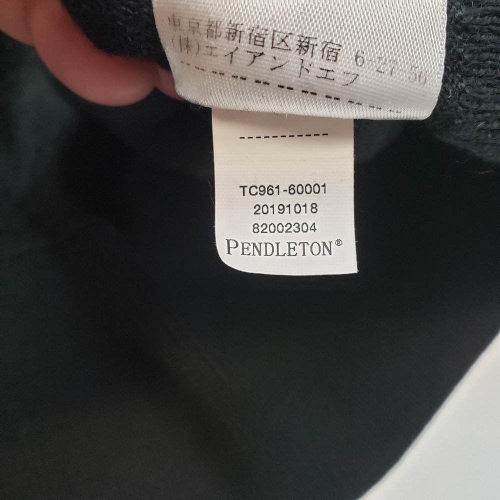 Pendleton black wool Lightweight sweater - Repair… - image 5